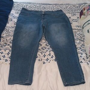 SHEIN Dark Blue Ankle Jeans Very Stretchy.